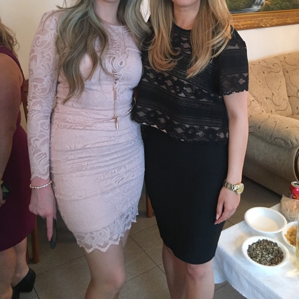 Pink lace dress for sale